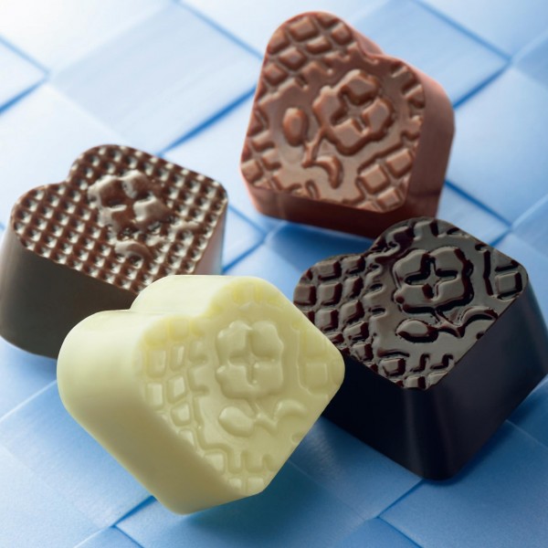 Chocolats Leonidas allégés en sucre - Manon, praliné, praliné Nibs